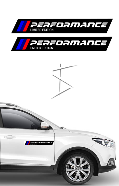 Perfomance Logo Sticker | Perfomance Rubber Sticker For Car